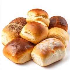 A Variety of Freshly Baked Rolls with Crisp Golden Crust