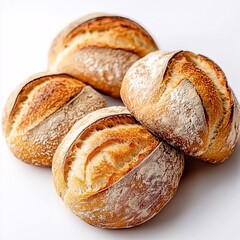 A Variety of Freshly Baked Rolls with Crisp Golden Crust