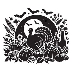 thanksgiving silhouette