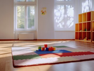 Child's Room with Toy Blocks