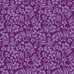 Vintage seamless floral pattern. Liberty style background of small pastel colorful flowers. Small flowers scattered over a white background. Stock vector for printing on surfaces