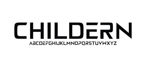 Modern Tech Font. Futuristic and sans serif Font. Regular Italic Uppercase Lowercase Typography urban style alphabet fonts for fashion, sport, technology, digital, movie, vector illustration
