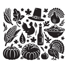 thanksgiving silhouette