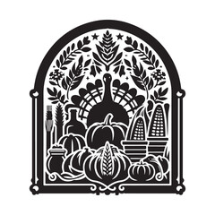 thanksgiving silhouette