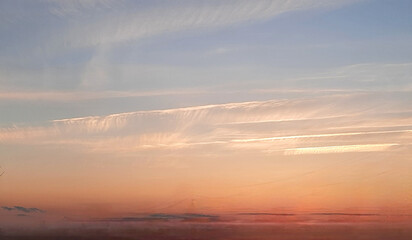 beautiful pink sunset