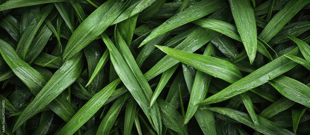 Aufkleber green grass or leaf background texture with vivid foliage details and copy space for text placement.
