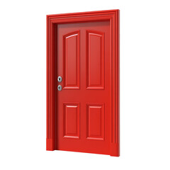 A 3D render icon a door, isolated on a transparent background