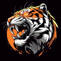tiger head mascot