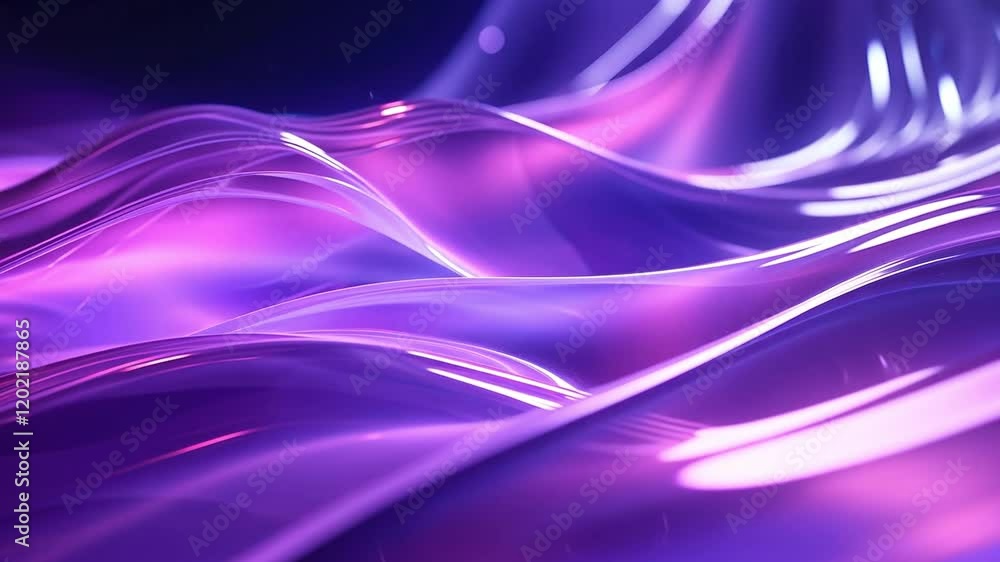 Fototapete purple liquid flow: a mesmerizing abstract image with vibrant purple hues flowing in a dynamic patte