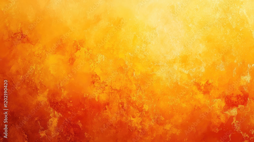 Poster abstract warm gradient with hues of orange and yellow creating a textured background with copy space