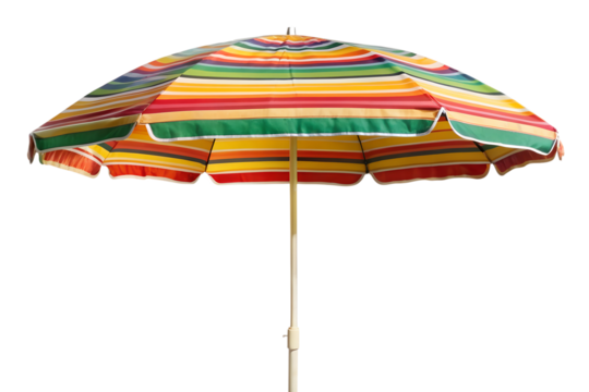 beach umbrella isolated on white