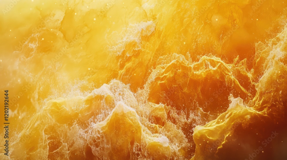 Poster golden abstract background with waves and textures, high dynamic range, fluid patterns, copy space f
