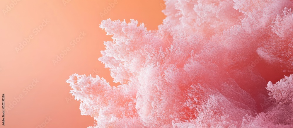 Aufkleber abstract pink coral texture with soft gradients and copy space for text placement