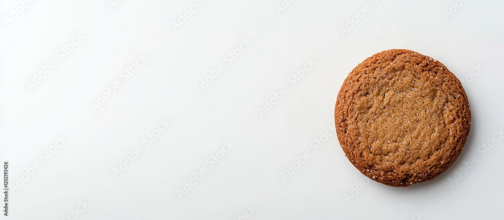Aufkleber cookie on white background with copy space for text or design elements