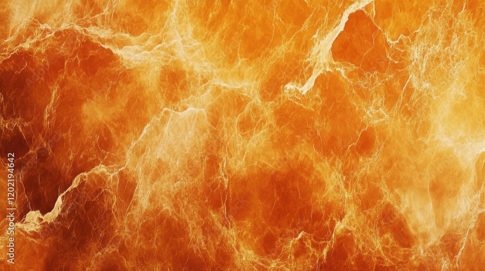 Poster abstract fiery background with orange and yellow hues featuring swirling light patterns and textures