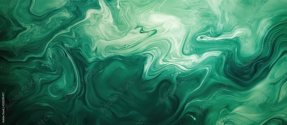 Leinwandbilder green abstract marbled background with swirling patterns and textures ideal for modern design concep
