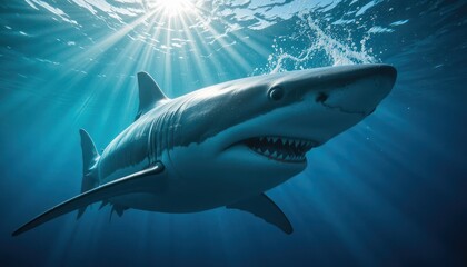Fototapeta premium shark in the sea