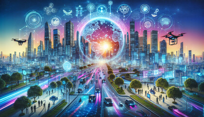 Smart City: Future Metropolis with Digital Globe and Connected Technology