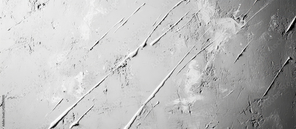 Fototapete Abstract textured background with scratches and subtle pattern in grayscale featuring copy space.