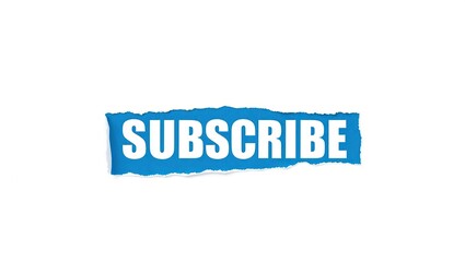 Torn Paper Reveals Subscribe Call To Action