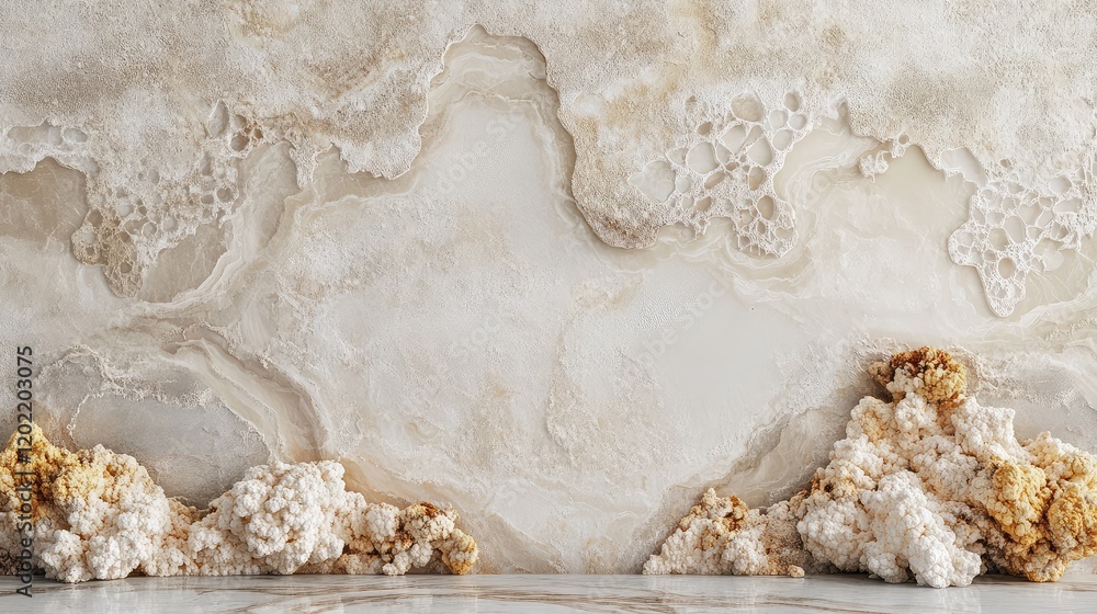 Poster natural marble texture with intricate patterns and mineral formations copy space for design applicat