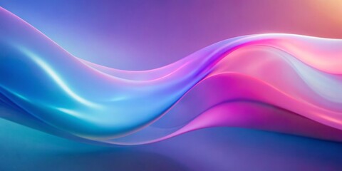 Fototapeta premium Pastel gradient abstract art digital space background image smooth lines environment aesthetic viewpoint defocused purple pink blue concept