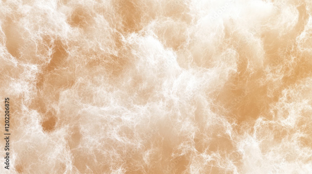 Poster Textured abstract background with soft white and beige clouds and copy space for design use.