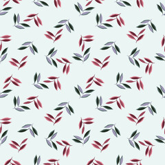 Vector illustration of a seamless floral pattern with spring flowers. Lovely floral background in sweet colors