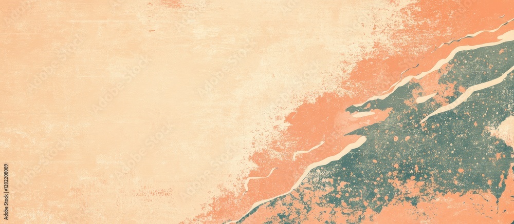 Poster Abstract textured background in warm earth tones with copy space for text insertion. Subtle brush strokes and distressed patterns visible.