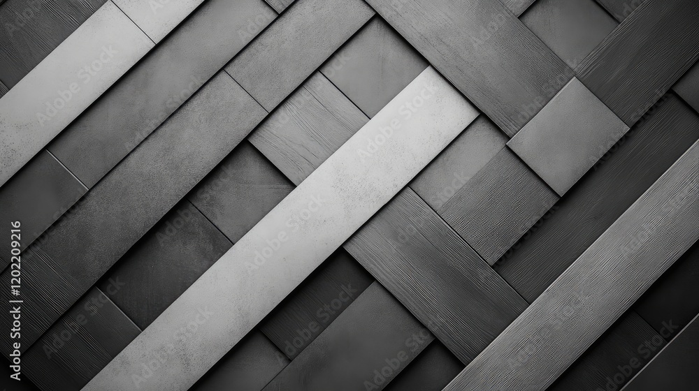 Aufkleber abstract geometric background with woven texture in shades of gray, featuring diagonal and horizonta