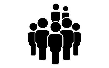 groups of people icon, isolated team peoples icon, audience peoples icon