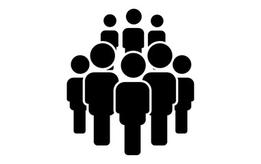 groups of people icon, isolated team peoples icon, audience peoples icon