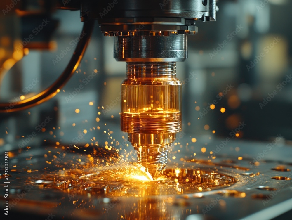 Poster metal cutting tools rotate swiftly while cooling systems effectively manage heat during operations