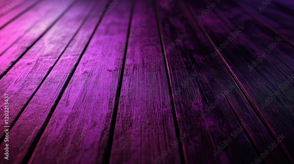 Aufkleber purple and black wooden floor texture with smooth gradient and copy space