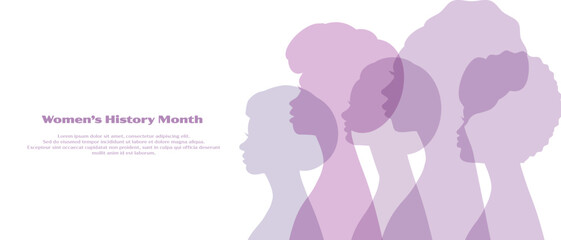 Women's History Month - card, poster, template, background