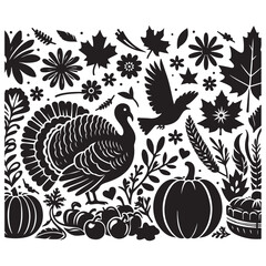 thanksgiving silhouette