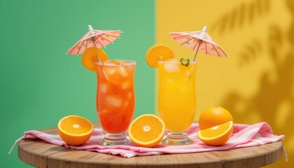 A refreshing and beautiful drink