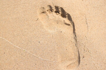 footprint in sand