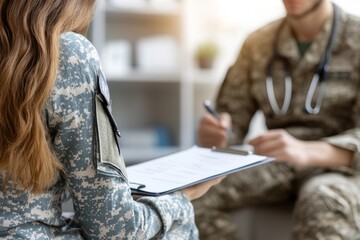 Military Veteran Seeking Medical Care Confidential Consultation with a Doctor