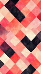 Fototapeta premium Abstract geometric pattern in shades of red and black.