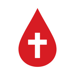 Fototapeta premium Blood donation icon 