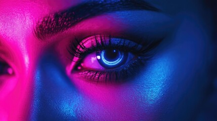 Close-up of woman's eye