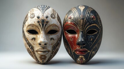 Masks Sitting Together
