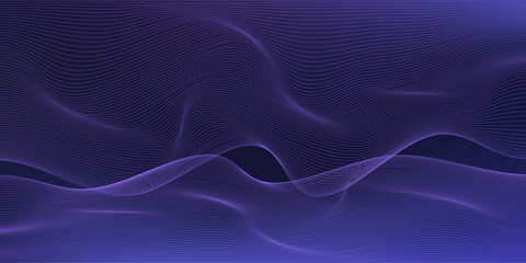 Modern flowing wavy lines background, Moving lines design element and dynamic shapes, Futuristic technology backdrop concept. Vector illustration