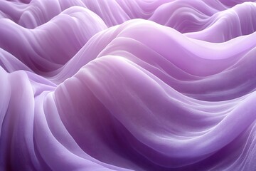 Obraz premium Lavender Fabric Draped in Gentle Waves