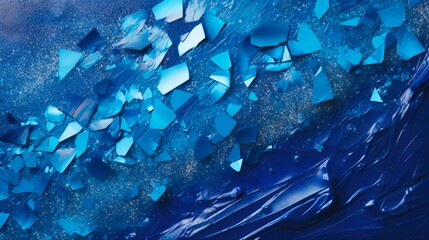 Blue Metal Flake Paint Background - Abstract Metallic Flake with Sparkle and Shine (16:9 ratio)