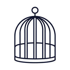 cage for birds vector illustration.