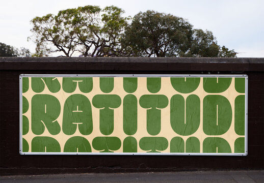 Customizable rectangular billboard Mockup Designed in Sydney, Australia