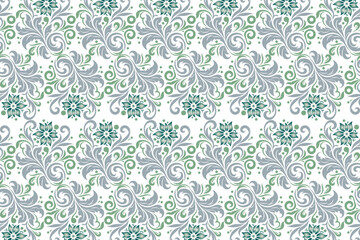 seamless floral pattern with intricate flower and leaf motifs for textile fabric wallpaper vintage fashion design ornamental background patterns for creative projects and artistic uses