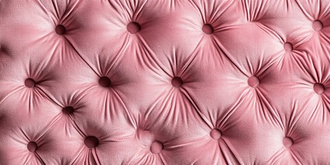 Pink Upholstered Couch Close Up